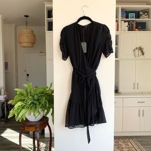 *NWT* ALLSAINTS Black Sienna Wrap Dress
